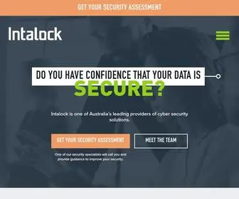 Intalock.com.au(Data breaches can be costly to you AND your reputation. Be confident that your data) Screenshot