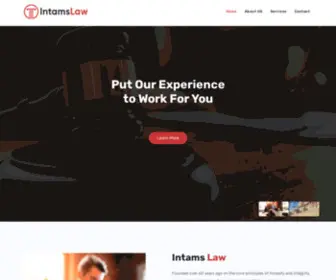 Intamslaw.com(Intams Law) Screenshot