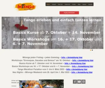Intango.de(Die Tangoschule in Heidelberg) Screenshot