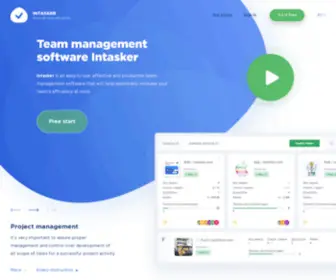 Intasker.com(Modern project management system) Screenshot