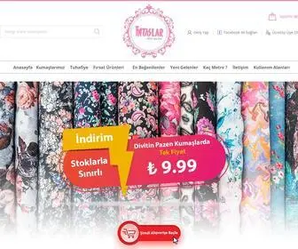 Intaslar.com(Uygun Fiyatlı Online Kumaş Çeşitleri ve Fiyatları) Screenshot