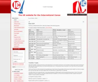 Intcanoe.org.uk(International Canoe UK) Screenshot