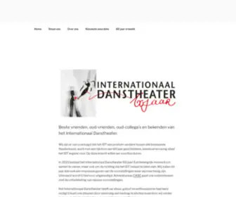 Intdanstheater.nl(Welkom bij het Internationaal Danstheater) Screenshot