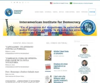 Intdemocratic.org(Interamerican Institute for Democracy) Screenshot