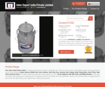 Intec-Enterprises.com(Intec Export India Private Limited) Screenshot