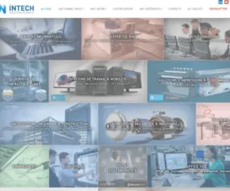 Intech.fr(VOTRE PARTENAIRE INFORMATIQUE POUR UNE SOLUTION GLOBALE Services Informatiques) Screenshot