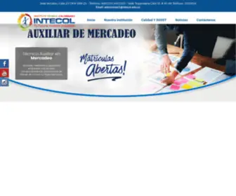 Intecol.edu.co(Auxiliar en Salud Oral) Screenshot