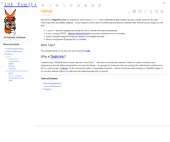 Integerfox.com(Embedded Software) Screenshot