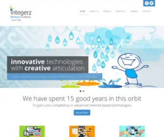 Integerz.com(Web designers India) Screenshot