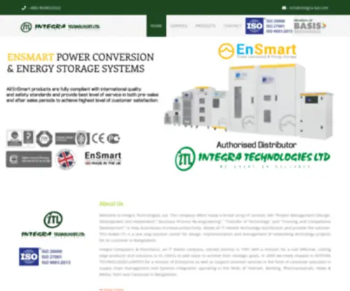 Integra-BD.com(Integra Technologies Ltd) Screenshot