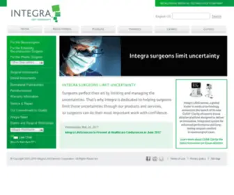 Integra-LS.com(Integra LS) Screenshot