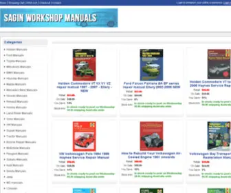 Integracar.com.au(Car manuals) Screenshot