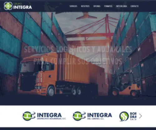 Integrada.com.mx(Agencia Aduanal México) Screenshot