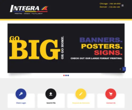 Integragraphics.com(Integra Graphics) Screenshot