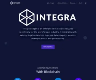 Integraledger.com(Integra Ledger) Screenshot