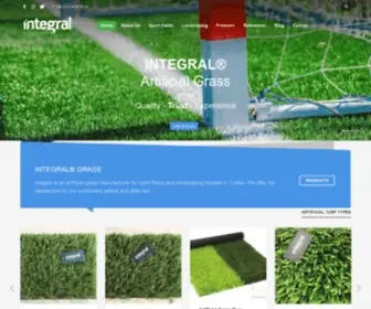 Integralgrass.com(Artifical Grass Manufacturer) Screenshot