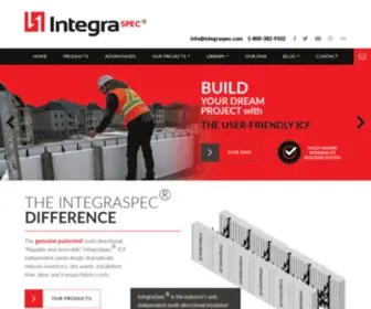 Integraspec.com(IntegraSpec ICF) Screenshot