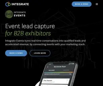 Integrate-Events.com(Event Lead Capture for B2B Enterprise) Screenshot