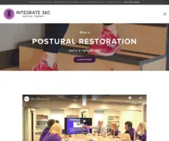 Integrate360PT.com(Integrate 360 Physical Therapy) Screenshot