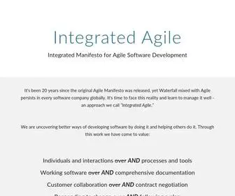 Integratedagilemanifesto.org(Integrated Agile) Screenshot