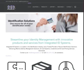 Integratedid.com(Integrated ID Systems) Screenshot