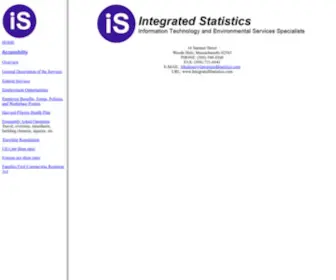 Integratedstatistics.com(Integratedstatistics) Screenshot