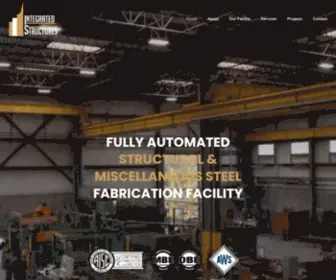 Integratedstructure.com(Steel Fabrication) Screenshot