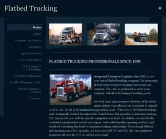 Integratedtransport.com(Flatbed Trucking) Screenshot