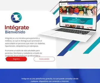 Integratemexico.com.mx(Bienvenido a Intégrate) Screenshot