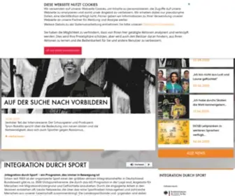 Integration-Durch-Sport.de(Integration durch Sport integration.dosb.de) Screenshot