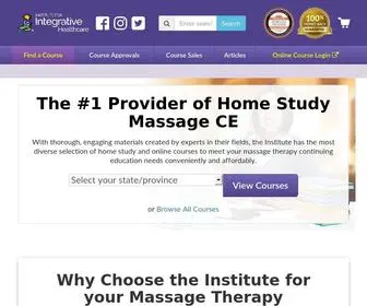 Integrativehealthcare.org(Massage CEU) Screenshot