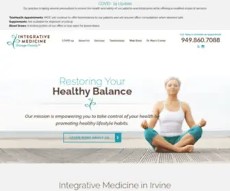 Integrativemedicineoc.com(Irvine Integrative Medicine) Screenshot