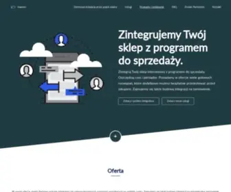 Integratory.pl(Zintegruj Twój sklep internetowy z Twoim programem do sprzedaży) Screenshot