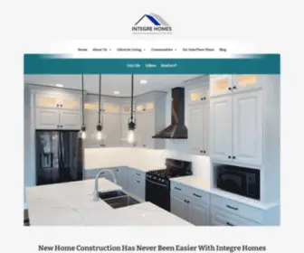 Integrehomes.com(Northwest Indiana Home Builders) Screenshot