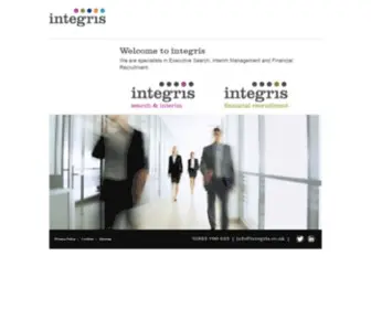 Integris.co.uk(Search and Interim) Screenshot