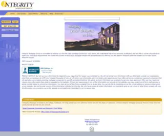 Integrity-Loans.com(Integrity Mortgage Group) Screenshot