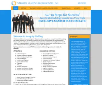 Integrity-Staffing.com(Integrity Staffing) Screenshot