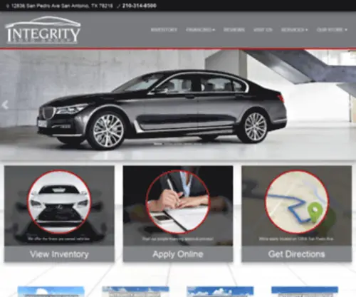 Integrityautosa.com(Integrityautosa) Screenshot