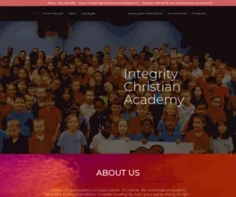 Integritychristianacademyfl.com(Integrity Christian Academy) Screenshot