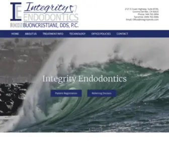 Integrityendo.com(Integrity Endodontics) Screenshot