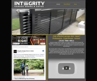 Integritygd.com(Integrity Garage Doors & Gates Repair & Installation Hayward) Screenshot