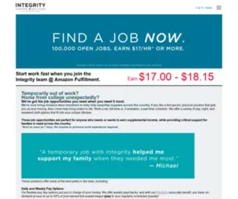 Integrityjobsdelaware.com(Amazon New Castle Jobs) Screenshot