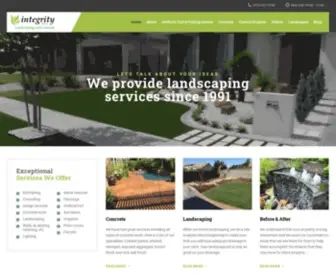 Integritylandscaping.com(Integrity Concrete and Landscaping) Screenshot