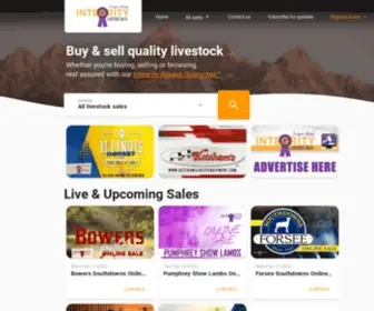 Integritylivestocksales.com(Online livestock auctions that you can trust) Screenshot