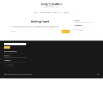 Integritymattersmarketing.com(Reviews) Screenshot