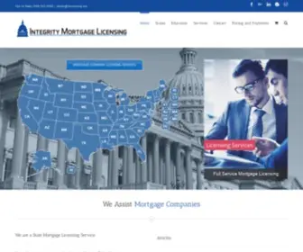 Integritymortgagelicensing.com(Integrity Mortgage Licensing) Screenshot