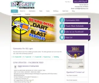 Integrityop.com(Gymnastics Kansas City) Screenshot