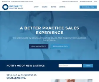 Integritypracticesales.com(Dental Practice Brokers in California) Screenshot