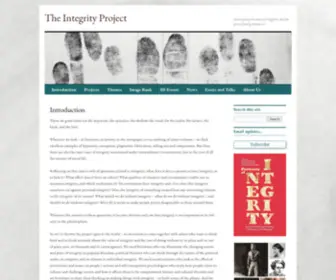 Integrityproject.org(The Integrity Project) Screenshot