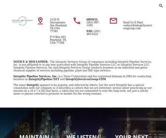 Integrityservicesgroup.com(Integrityservicesgroup) Screenshot